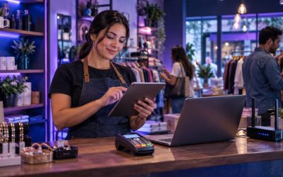 Negocio conectado con internet comercial